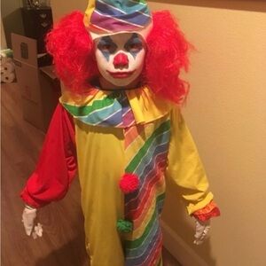 Colorful Clown Kids Costume